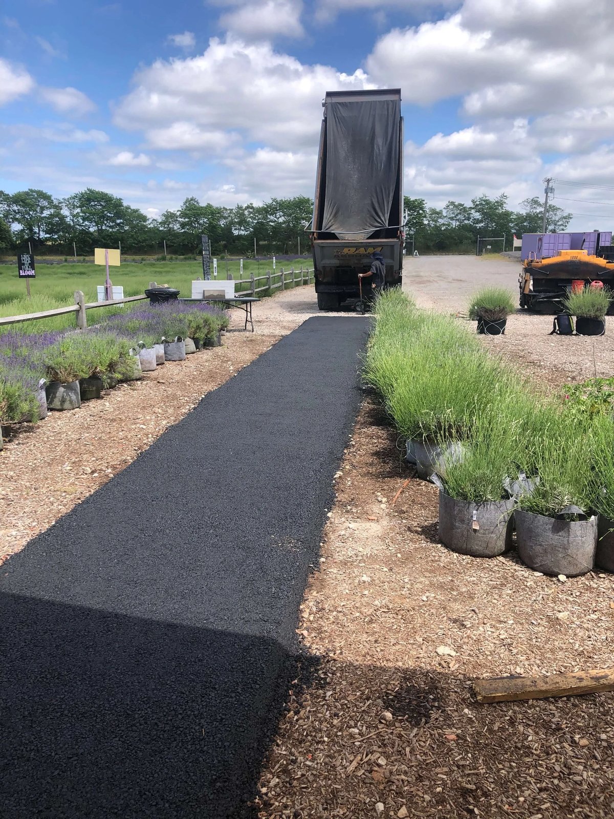 Asphalt paving project completed Long Island